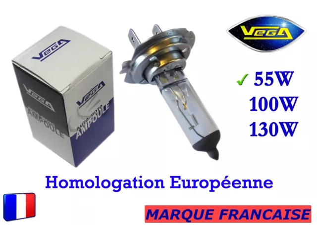 ► Ampoule Halogène VEGA® "MAXI" Marque Française H7 55W Auto Moto Phare Avant ◄