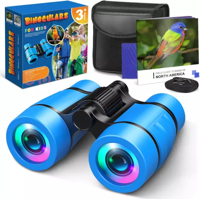 Toys for 3-8 Year Old Boys: LET'S GO! Binoculars for Kids with Bird Watching for