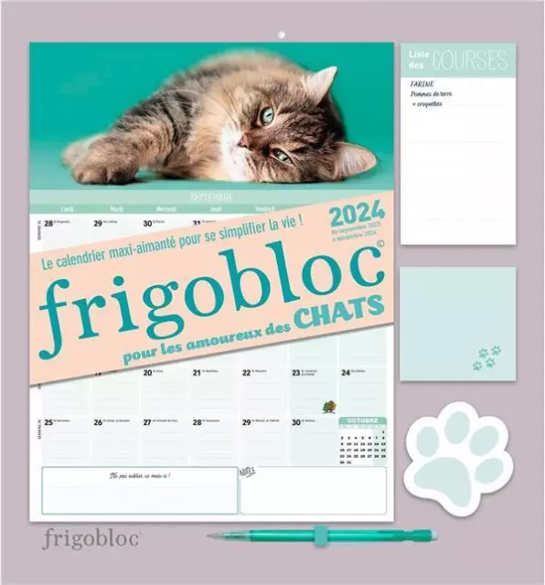 FRIGOBLOC MENSUEL POUR les amoureux des chats (édition 2024) EUR 15,90 -  PicClick FR