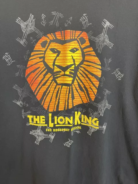 OFFICIAL THE LION King Disney Shirt Broadway Musical Black Adult Adult ...