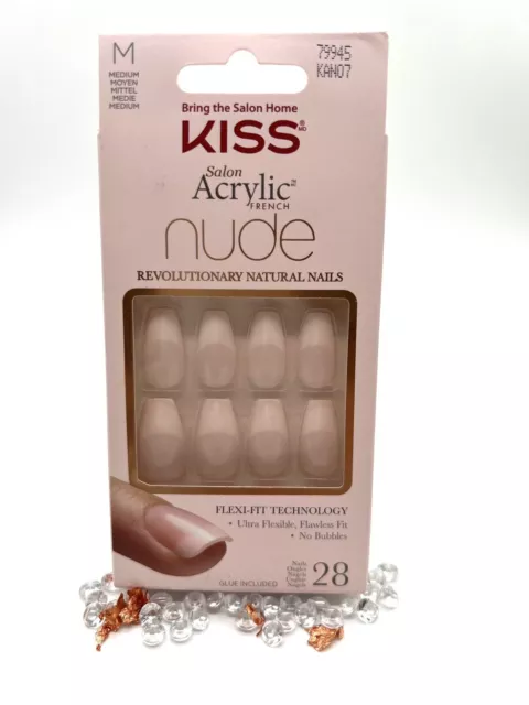 Kiss Salon Acrylic FRENCH NUDE Revolutionary Natural Nails 28 Stück NEU  💅