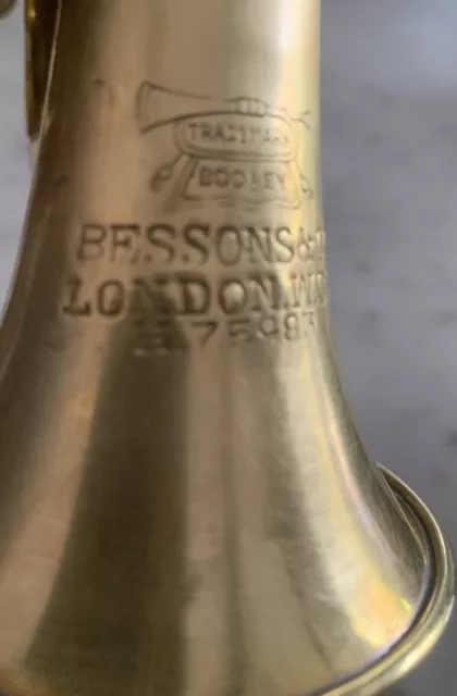 Brass Cornet By  Bessons & Co H 75983 Boosey