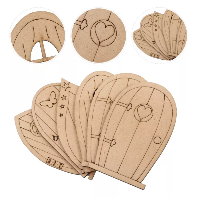 6 Pcs Accessoires De Fée Porte L'assistant Ornement Meubles