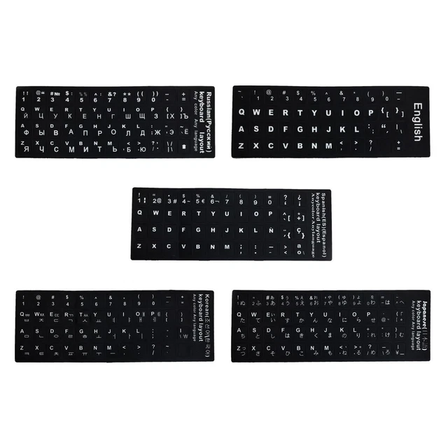 KEYBOARD ALPHABET STICKERS Computer Keyboard Stickers Keyboard Labels ...