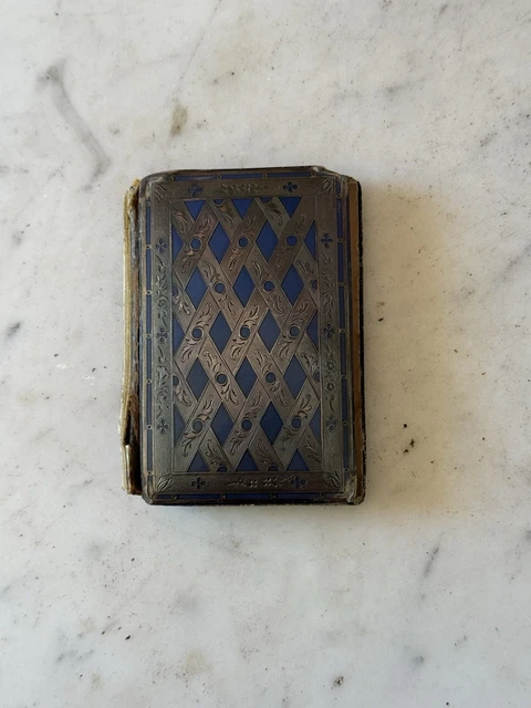 Pendentif Ancien Carnet De Bal Argent 900 - Début 1900 - Souvenir Romantique - Occasion