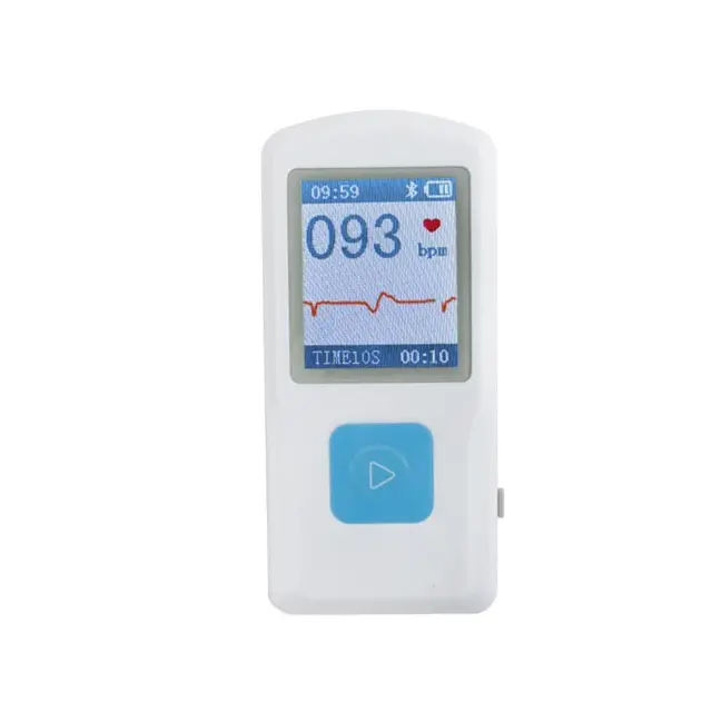 Portable ECG Machine Bluetooth USB Heart Rate Monitor 1.77'' Screen PM10 Tech