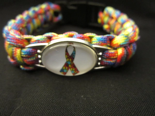 Autism Awareness Paracord Bracelet AUTISM SUPPORT ADVOCATE NEW