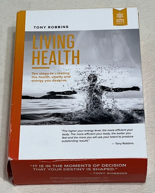 アンソニーロビンズ LIVING HEALTH CD ANTHONY TONY ROBBINS : Living Health - 9 x Audio CD - 10