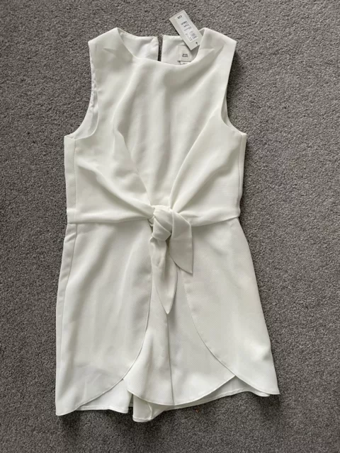 Girls River island Playsuit  With Tie Front Detail Age 11 Years New With Tags