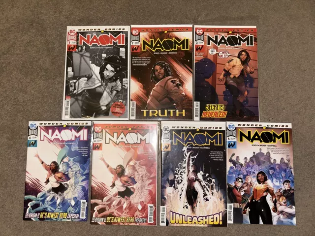 Naomi #1-6 Set..bendis/Campbell..dc 2019 Various Prints #1 Third Print