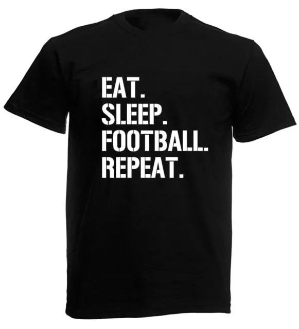 Eat Sleep Football Mens T-Shirt, Birthday Gifts For Men Dad Him Son Husband