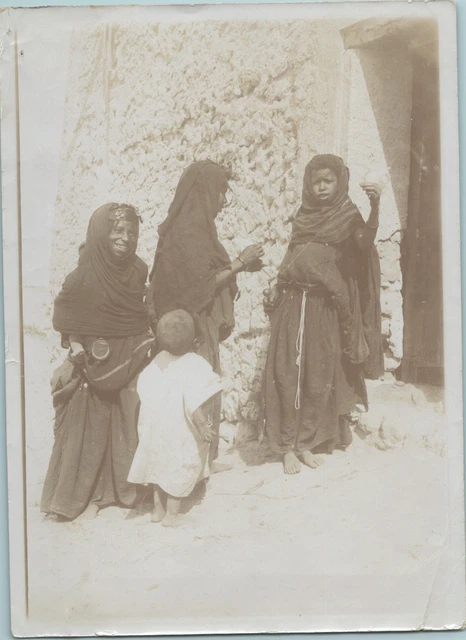 Tirage Photo Vintage Citrate - Scène De Fête En Algérie (circa 1900) - Format 9x12 Cm