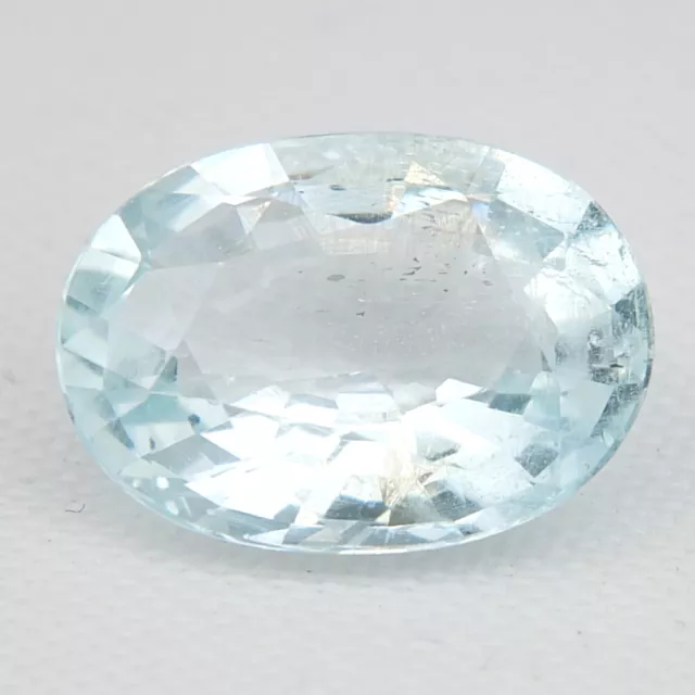 Shola Vrai 1,87 CT Naturelle Aqua Bleu Aigue-Marine Du Brésil