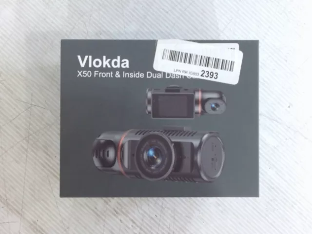 Vlokda X50 Front and Inside Dual Dash Cam