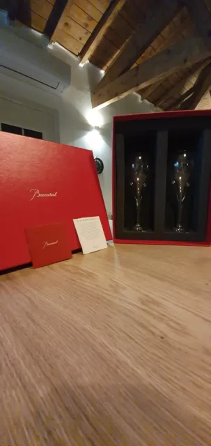 Coffret de 2 flûte cristal Baccarat Œnologie A Champagne