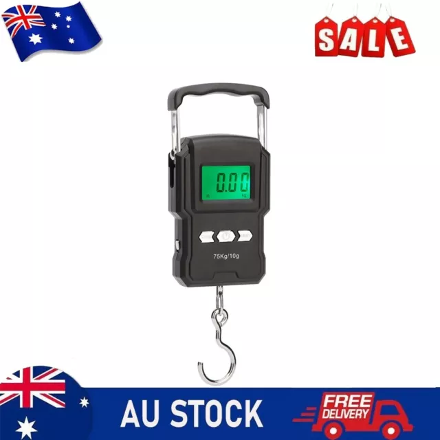 FISHING ELECTRONIC DIGITAL Scale with Hidden Tape Measure 10g 75kg Capacity  $33.29 - PicClick AU