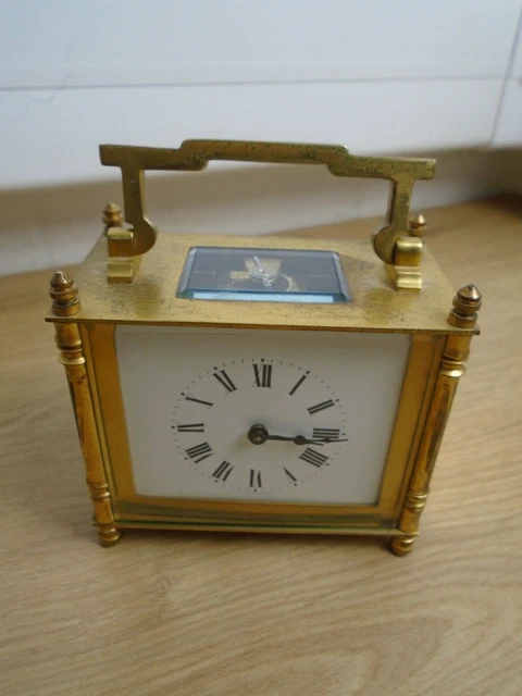 ANTIQUE BRASS FRENCH Carriage Clock £57.75 - PicClick UK
