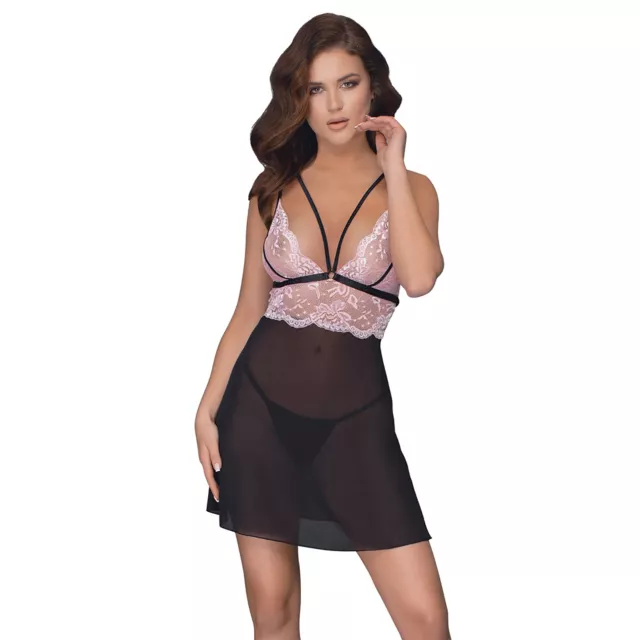 Lingerie Sexy Femme Nuisette Transparence Set - COTTELLI COLLECTION