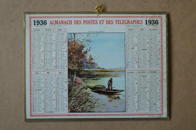 LA POSTE ALMANACH Calendrier PTT 1973 Poussins Poupon - Rouge