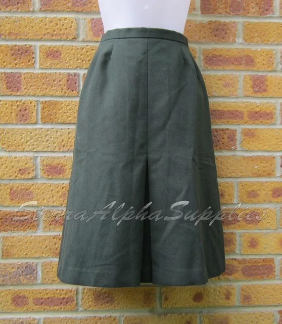 BRITISH ARMY SURPLUS Old Issue Ladies Green Barrack Skirt Women's