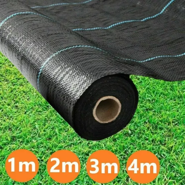 Heavy Duty Weed Control Fabric Ground Cover Membrane Garden Landscape Mat 100gsm