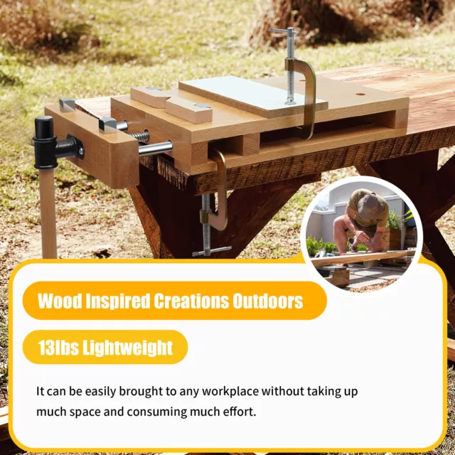 Wood Workbench Desktop Woodworking Vise Portable Smart Vice w/ Superior Clamping