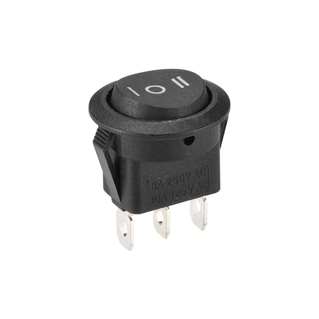 ⚡ Pack De 5 Interruptores Basculantes Redondos (4 Pines) - AC 250V/6A 125V/10A - Uxcell 🔘