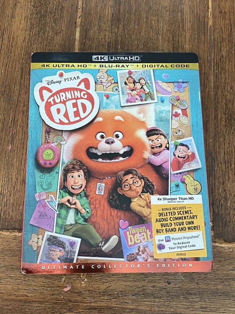 TURNING RED DISNEY Pixar 4K Ultra HD Blu-ray DVD Movie Film Kids Family