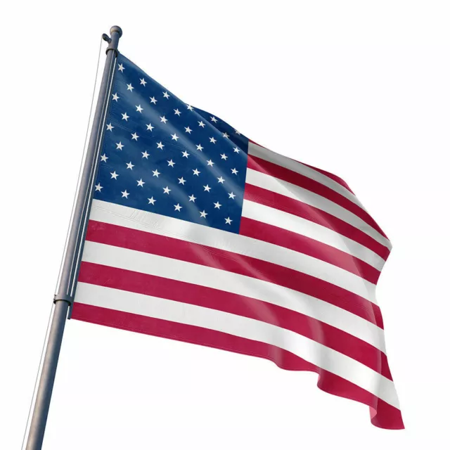 US FLAGS 3'X5' Feet Polyester USA American Stars Stripes United States- (12526)