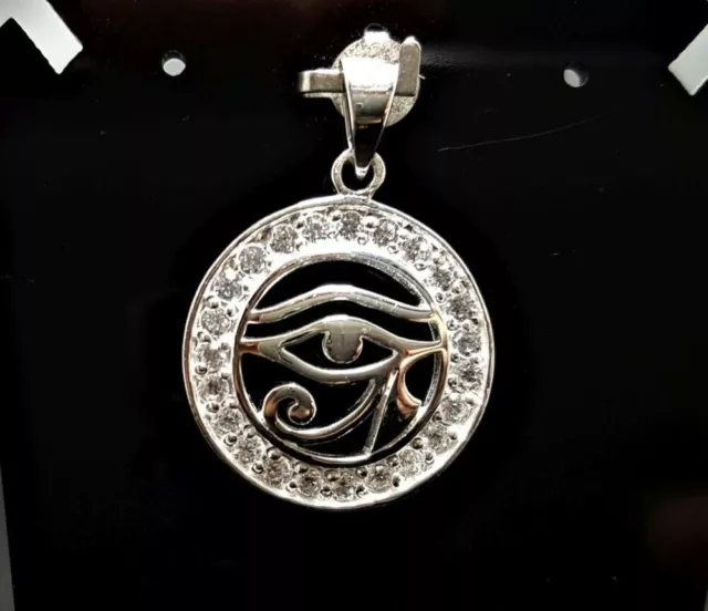 Eye of Horus Pendant 925 Sterling Silver Udjat Ancient Egyptian Talisman Egyptia