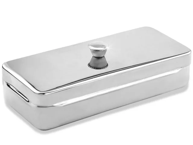 Instrumentenwanne Schale Behälter mit Deckel Box INOX