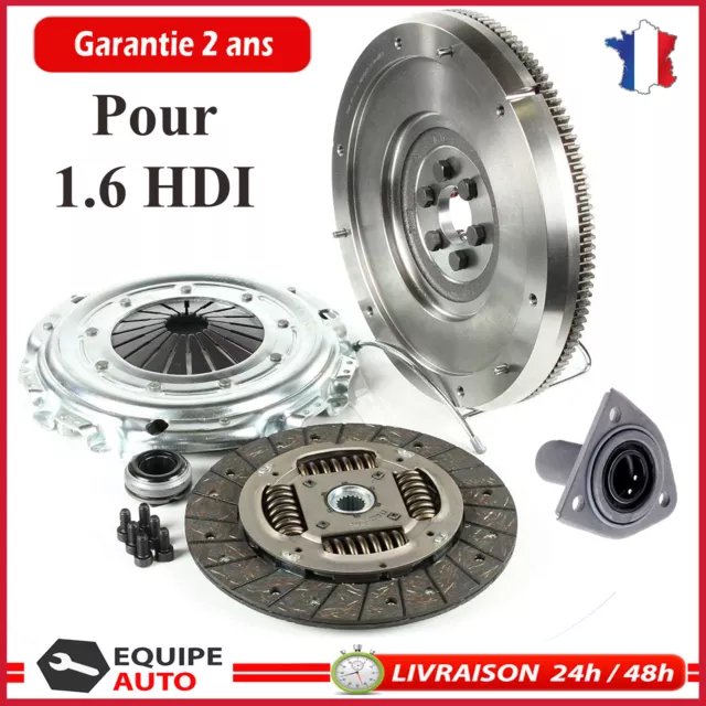 Kit Embrayage + Volant Moteur prévu pour Berlingo C2 C3 Picasso C4 C5 C4 1,6 Hdi