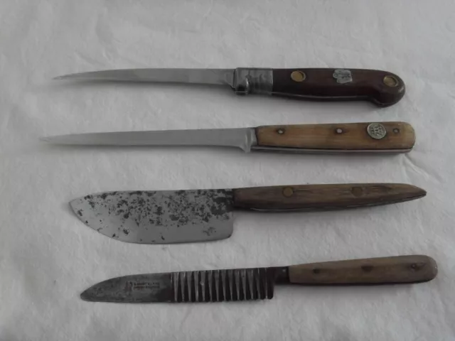 4  Küchenmesser Universalmesser , Sehr Alt und Selten ,  Diverse Firmen ,