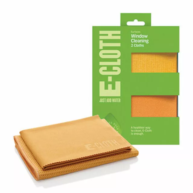 E-Cloth Window Cleaning Glass And Window Cleaning & Polishing Pack 2 Cloths 0288