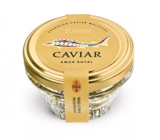 *50g GOLD LABEL Black Caviar Sturgeon Delicious FREE DELIVERY ИКРА ЧЕРНАЯ ОСЕТР