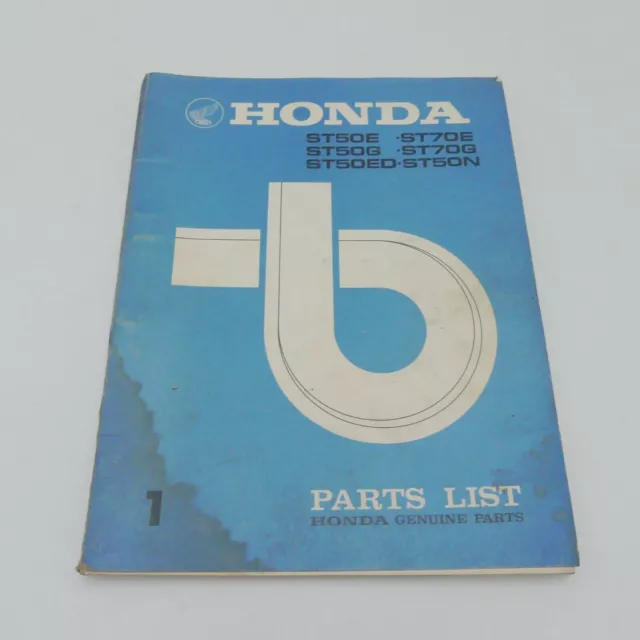 original Honda ST 50 70 E G ED N   Ersatzteilkatalog  Ersatzteilliste  Handbuch