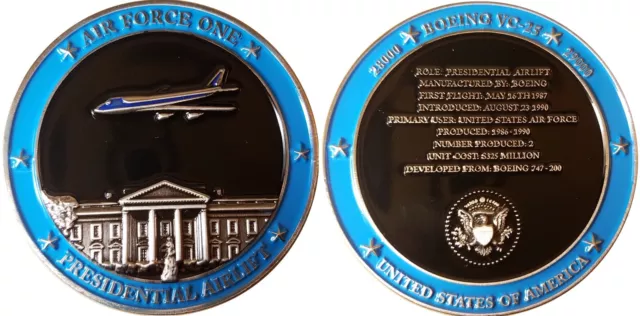 Air Force One Presidential Airlift Challenge coin Original unique OCPM 24