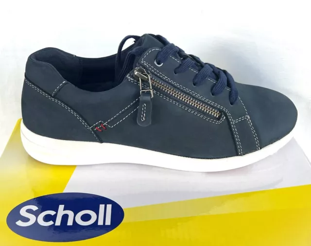 Scholl Footwear North lace up comfort casuals with zip Scholl Orthaheel North