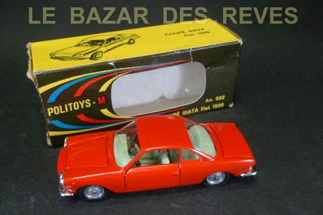 Politoys-M 1/43 Fiat Coupé 1200 S OSI - Blanche - Miniature Moulée Neuve En Boîte