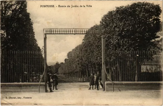 CPA PONTOISE - Entrée du Jardin de la Ville (68760)