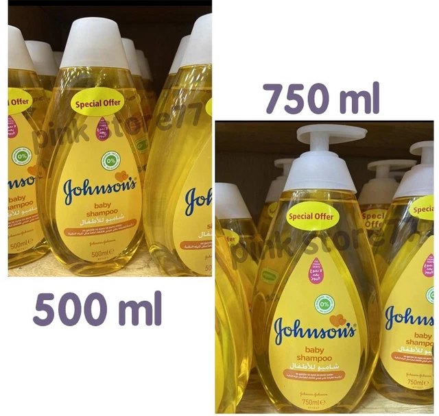 2X Johnson's Baby Tear Free Gentle Baby Shampoo, 700 ml + 500 ml شامبو جونسون