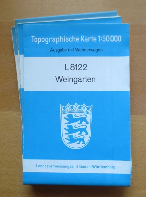 r1-1) Topographische Karte 1 : 50000   Weingarten   L 8122