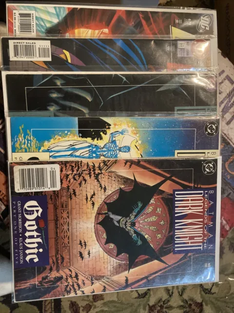 5 DC  Batman Comic Books- Batman 511, 678; Legends Of The Dark Knight 6, 8, 17