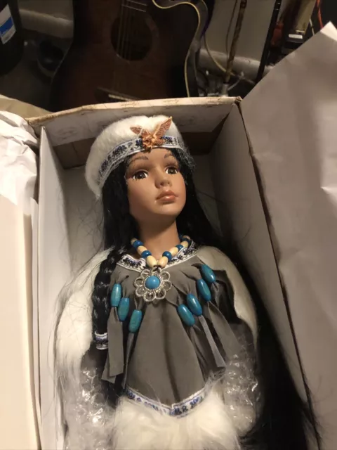Heritage signature Collection Porcelain Native Indian Doll