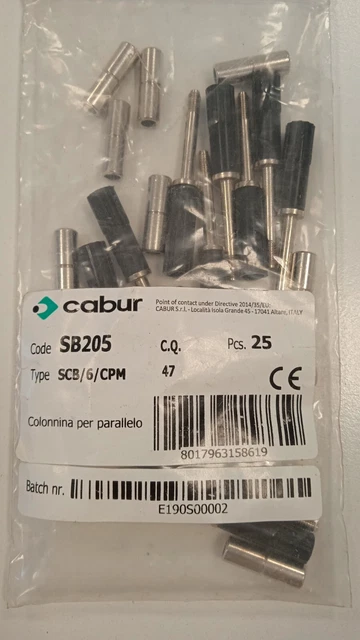 Cabur Sb205 Vite E Colonnina Di Parallelo Per Morsetti Serie Scb/6/Po