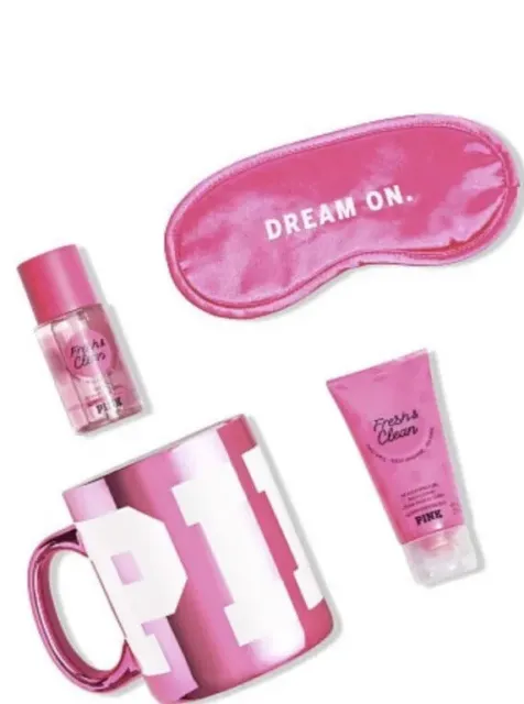 Victoria's Secret PINK Fresh & Clean Mug Gift Set Christmas BS Cup