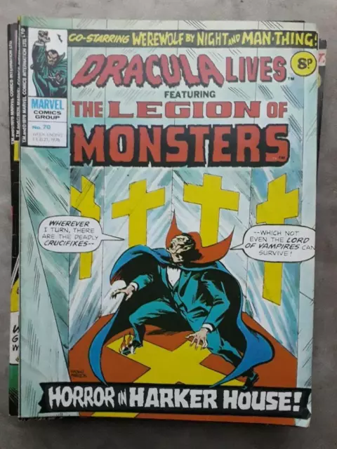 Dracula lebt feat. Die Legion der Monster Nr. 70 (21. Februar 1976) - Marvel UK