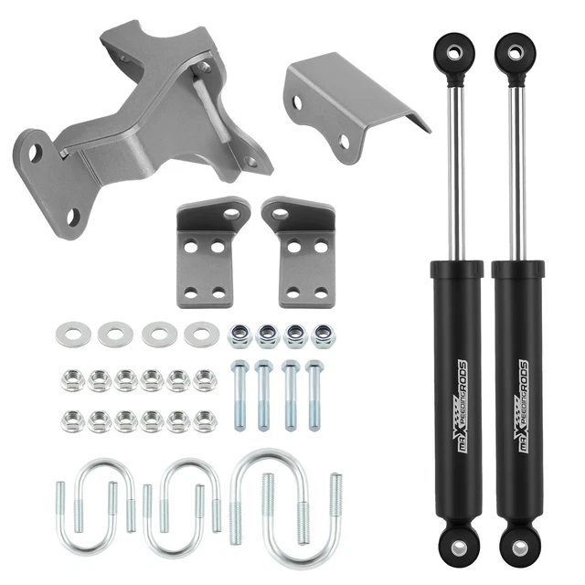 Dual Steering Stabilizer for Jeep Wrangler JK JKU 2007-2018 Powder-coated