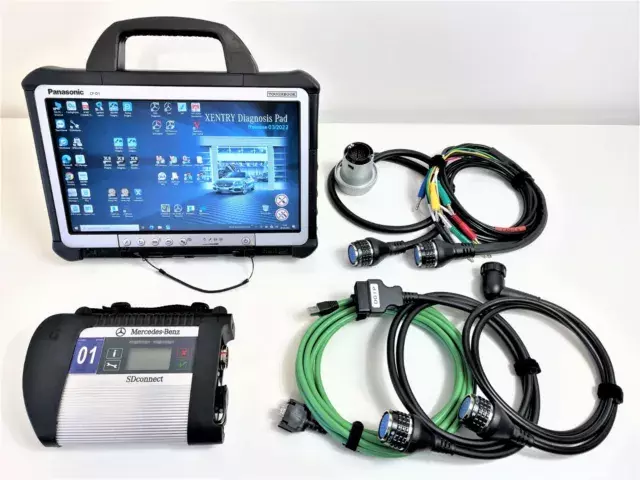 Diagnostic Système Compatible Avec Mercedes Voiture Et Camion Écran Tactile 2023