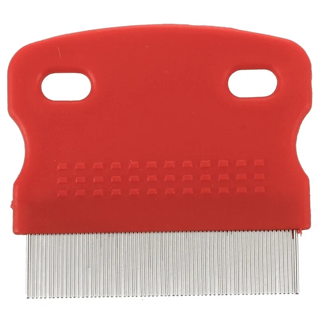 Peine dental de pulgas limpiar mascota perro gato cepillo de pelo suave pequeño F9J4